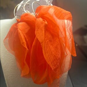 Chic Orange Statement Earrings